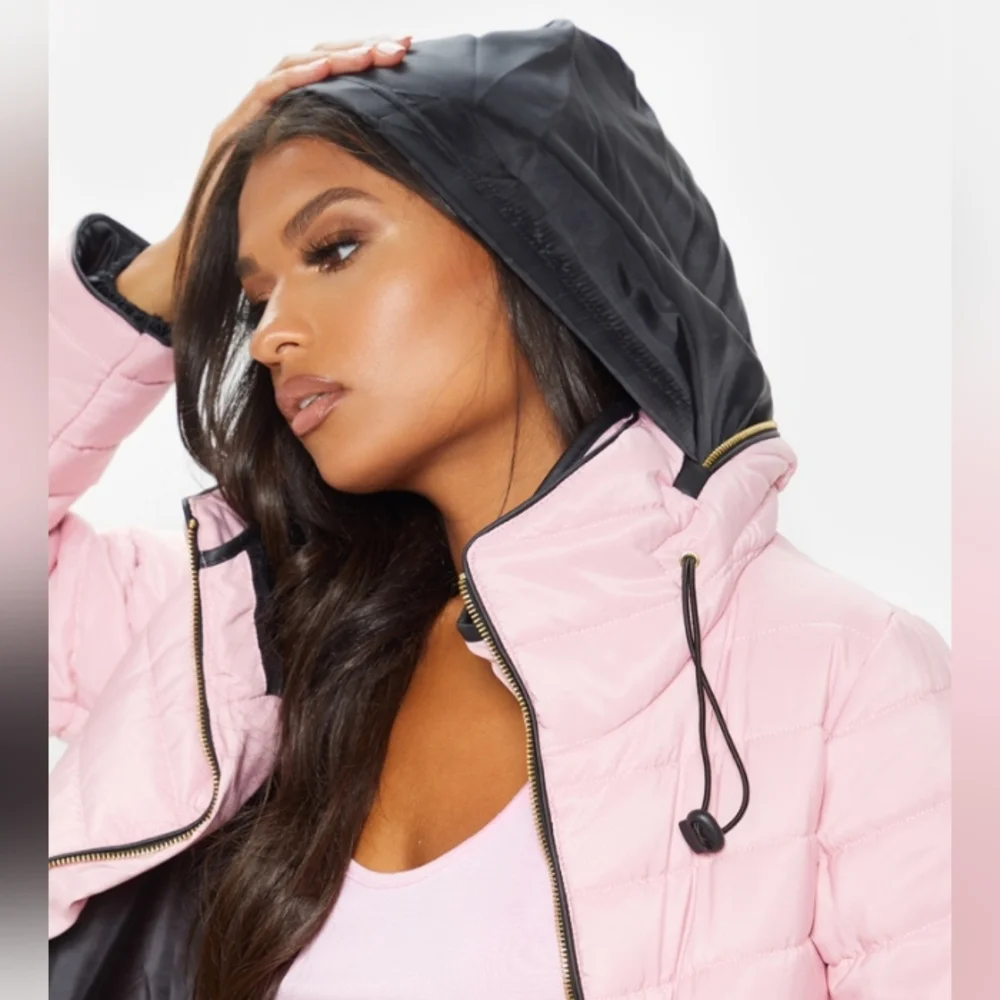 Light Pink Puffer Coat - Picture 3 of 11